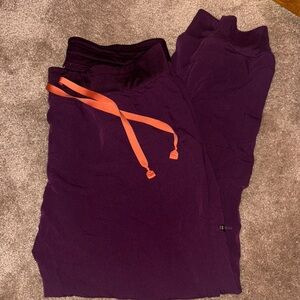 Purple figs with Orange Drawstring